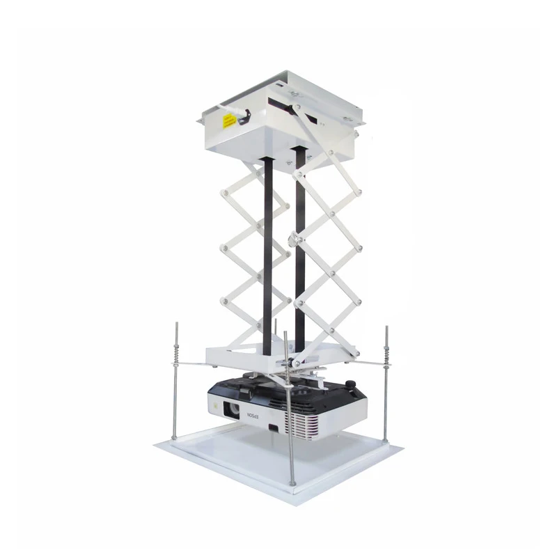 

High quality Electric Projector Bracket Ceiling Hidden Mount Motorized Projector Lift Hanger With wireless Remote Control