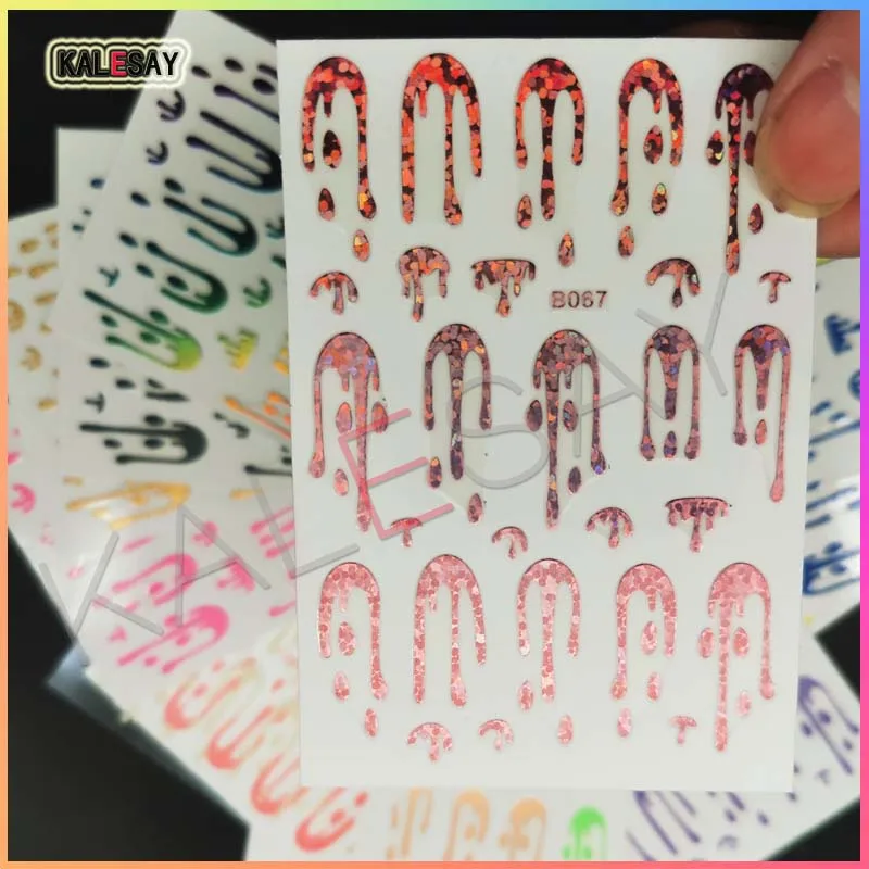 

Популярная 3D лазерная наклейка для дизайна ногтей