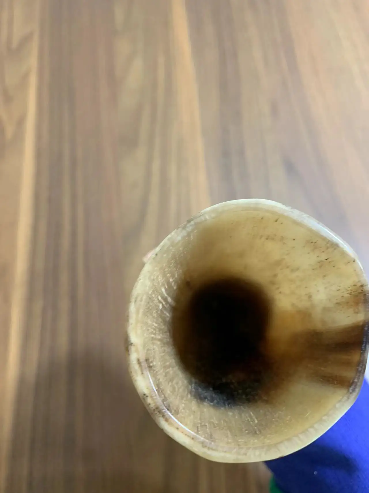 Коричневый Unquie с рисунком натуральный массажный рог яка стоячий цилиндр