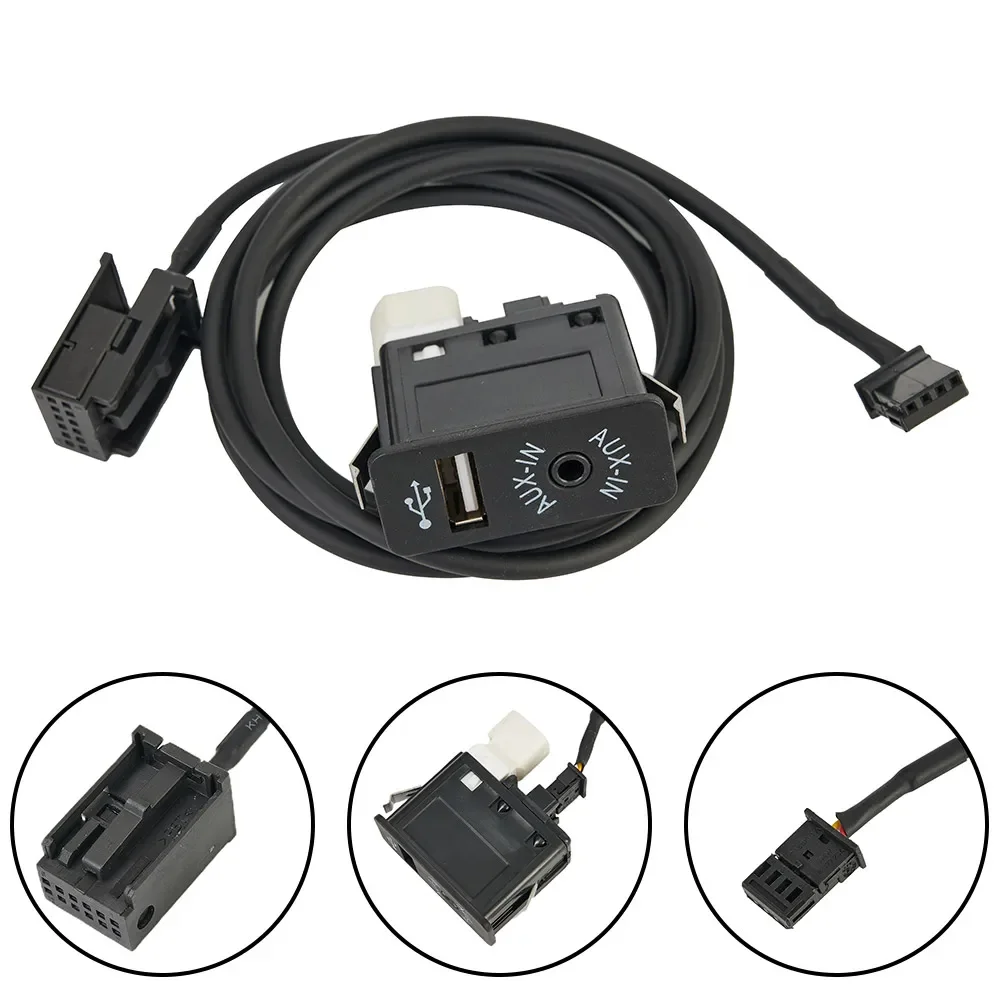 Фото Адаптер-панель для автомобильной аудиосистемы с USB и AUX входами для BMW E39, E53, X5, Z4, E85, E86, X3, E83 и моделей с 4-контактным USB2.0 №3