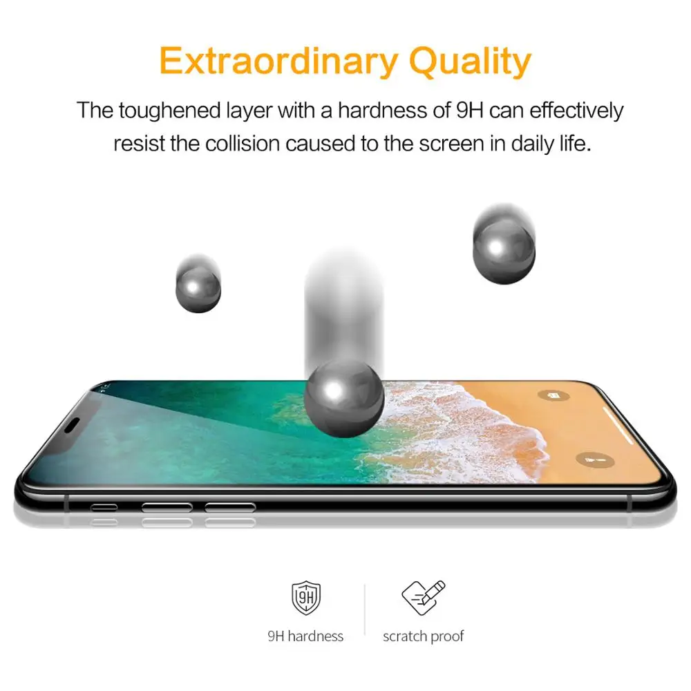 SmartDevil Screen Protector For iPhone 11 13 Pro Max 9H Tempered Glass Film for 12/12 mini/12 Pro Max XR Xs Max Clear Full Cover