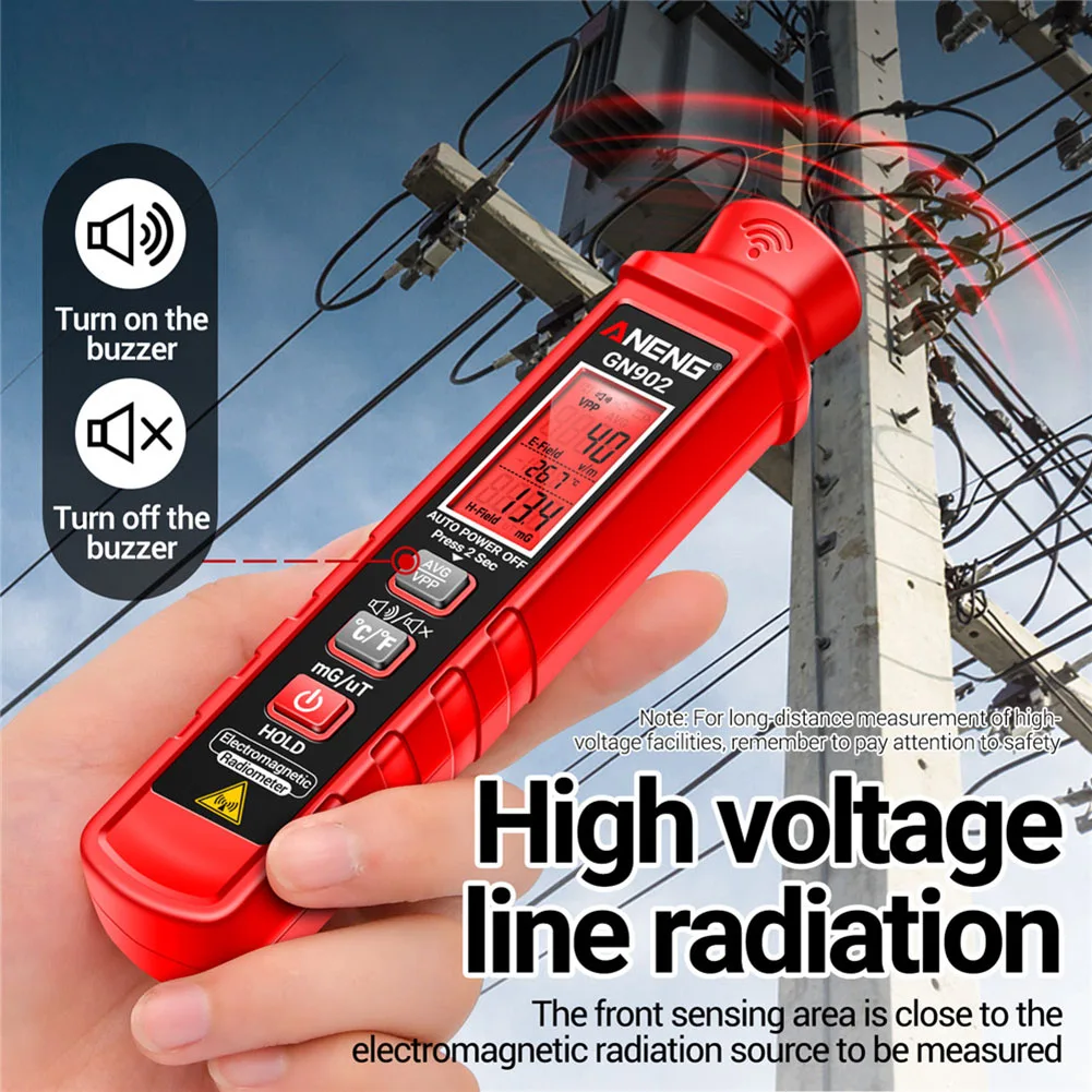 GN902 Портативный ЖК-детектор электромагнитного излучения Рентгеновский