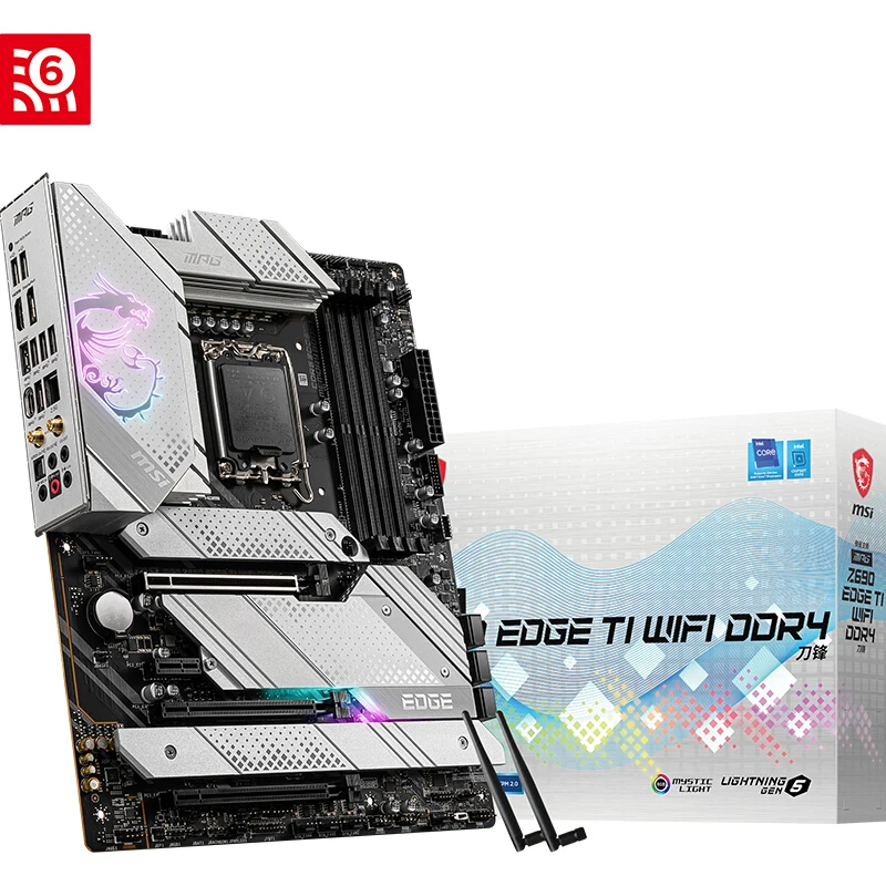 

Новая оригинальная материнская плата для MSI MPG Z690 EDGE TI WIFI DDR4 поддерживает Память DDR4 12-го поколения 12900KF 12700KF