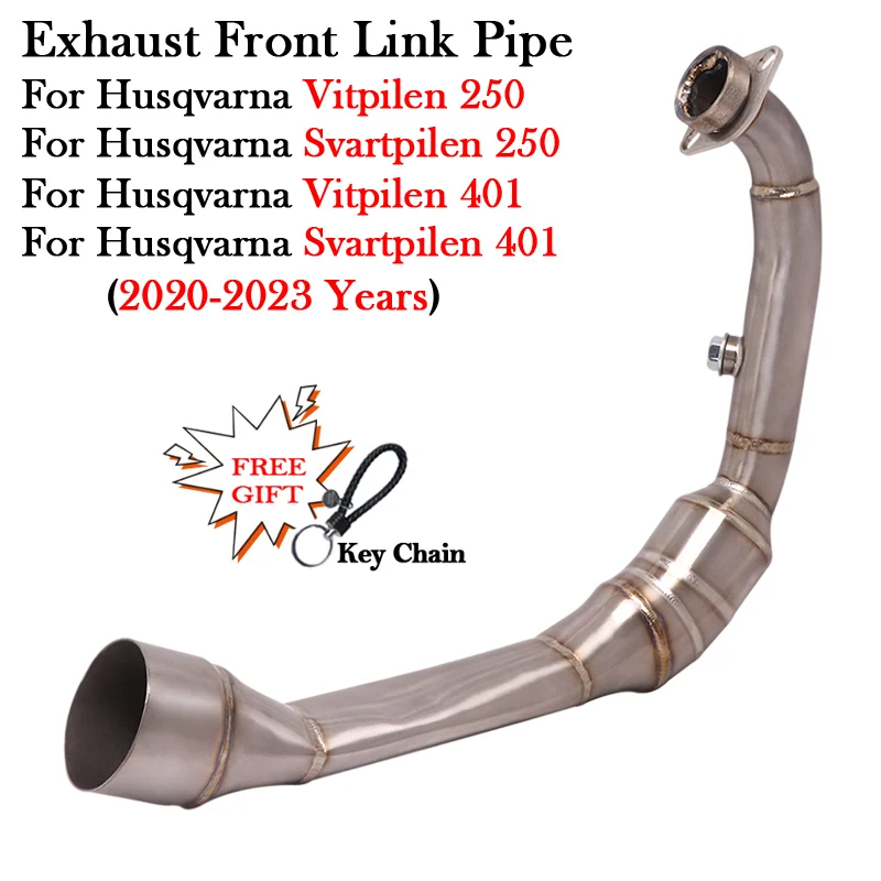 

For Husqvarna 401 250 Vitpilen Svartpilen 2020 2021 2022 2023 Modiy Escape Motorcycle Exhaust System Titanium Alloy Front Link