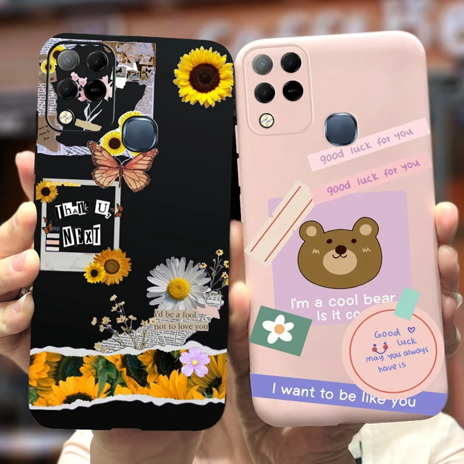 Новинка модный мультяшный чехол для Infinix Hot 10s Чехол X689 X689B X689C мягкий телефона из