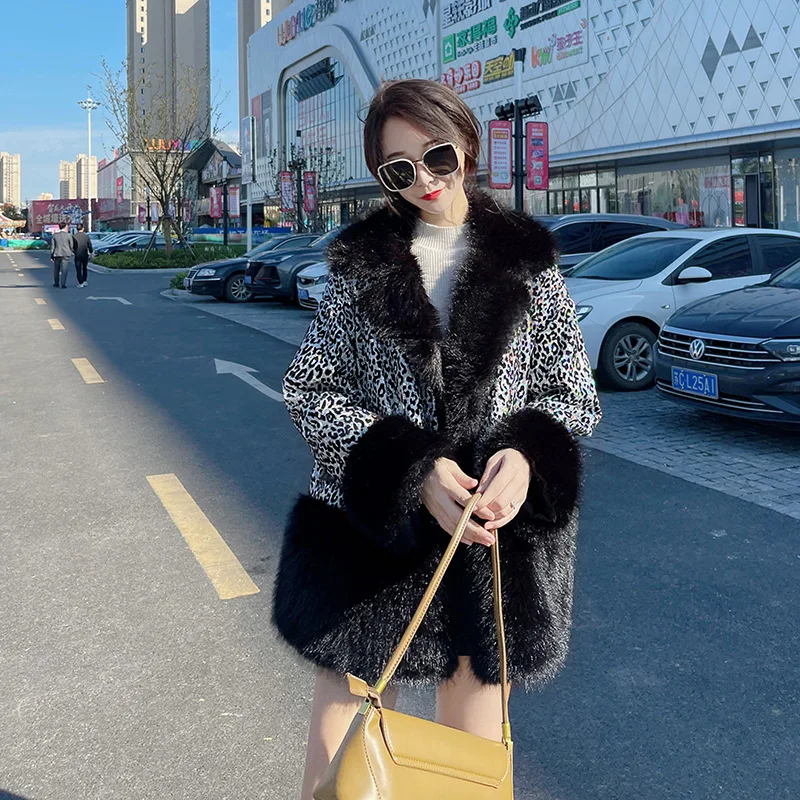2022 fur coat women's mid-length autumn and winter new thick plush fur young fur coat
