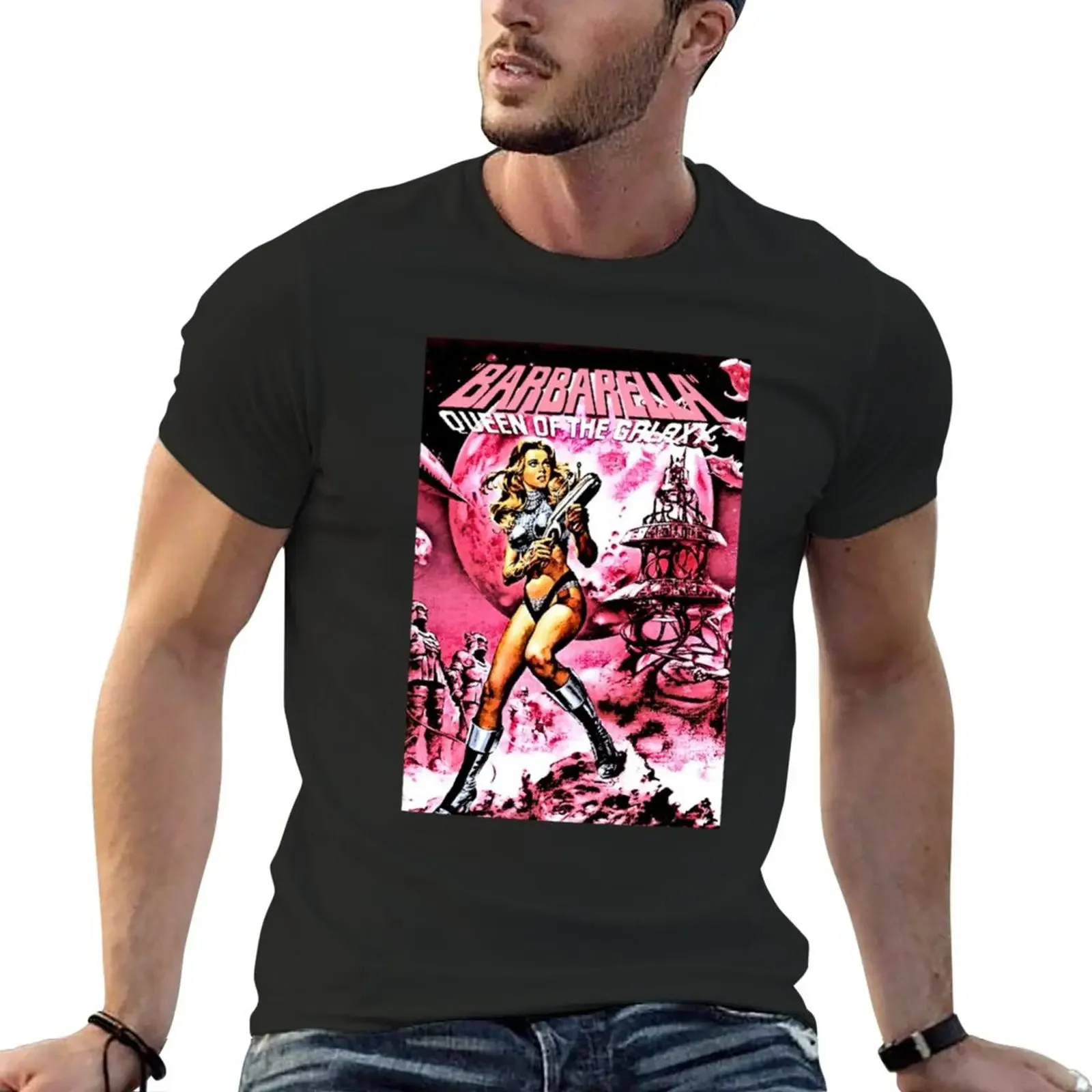 Новая футболка BARBARELLA QUEEN OF THE GALAXY футболки для мальчиков черная мужские