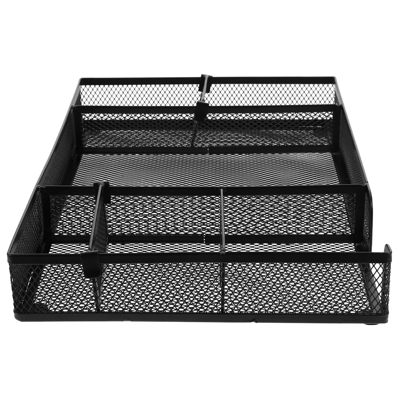 

File Rack Black Magazine Holder Desk Organization Storage Document Organizer Folder