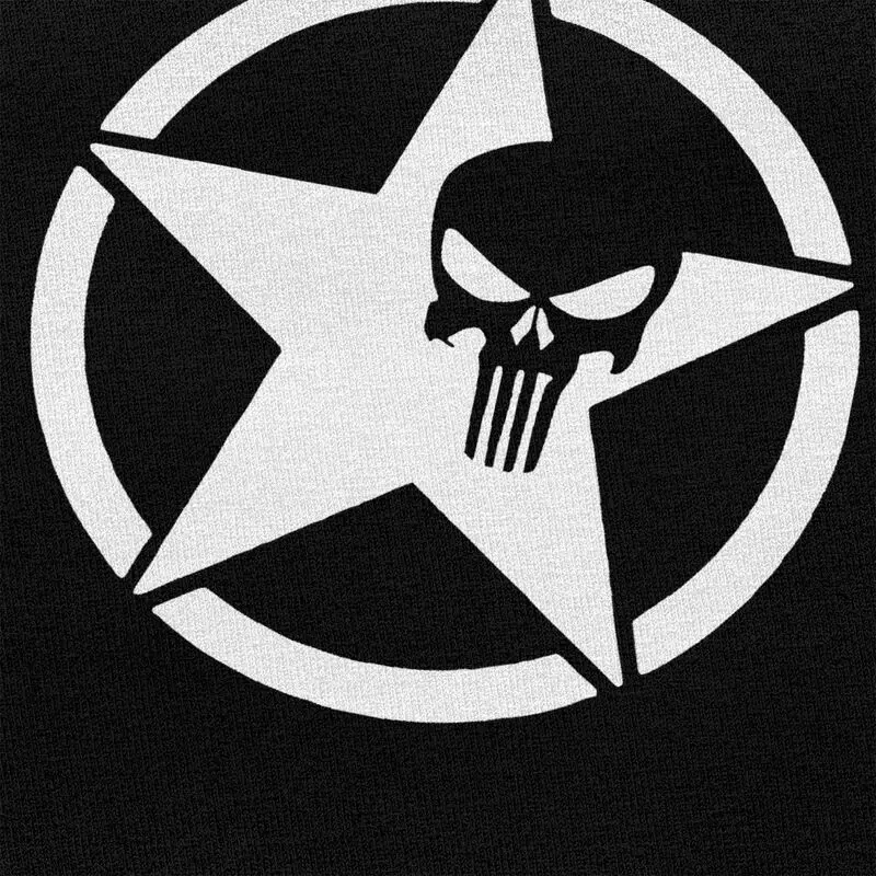 Мужские футболки с черепом Punisher на заказ повседневная футболка короткими