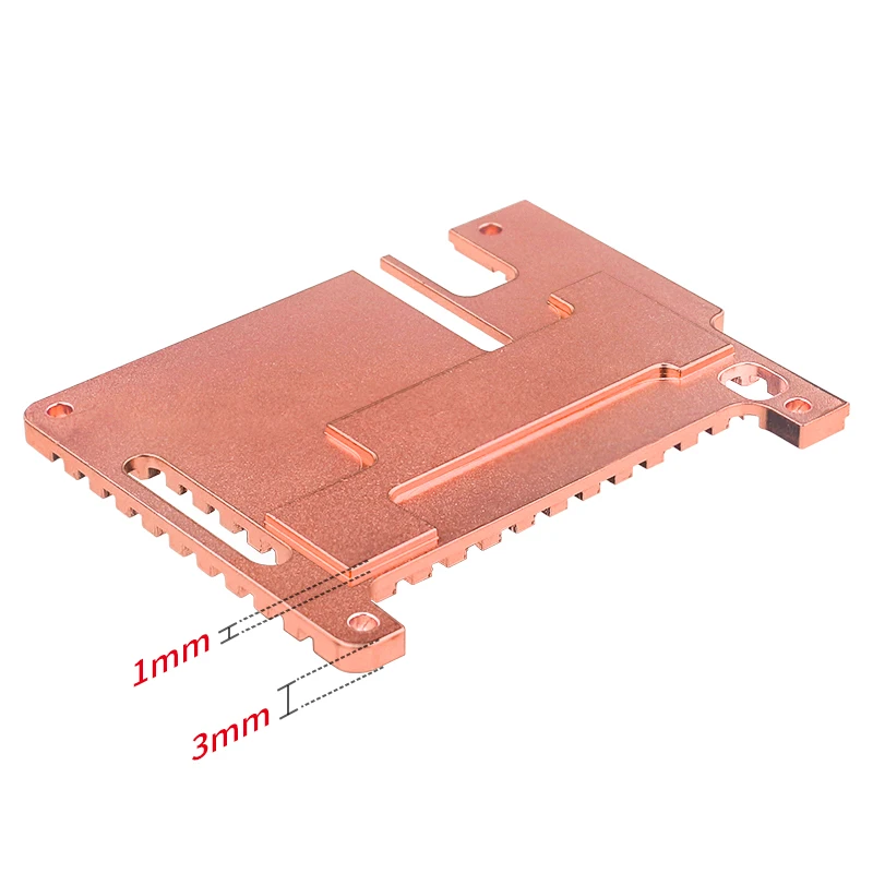 Корпус для радиатора Raspberry Pi 4 из чистой меди металлический чехол с пассивным