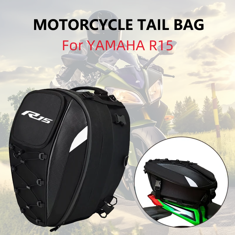 

Motorcycle Tail Bag For YAMAHA YZFR15 YZF-R15 R15 V3 V3.0 Waterproof Large Capacity Multifunction Helmet Motocross Backpack
