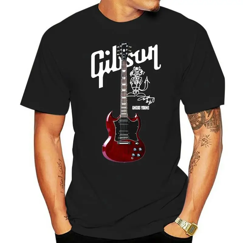 SG Angus Young Guitar, camisetas para hombre y mujer, S-5XL