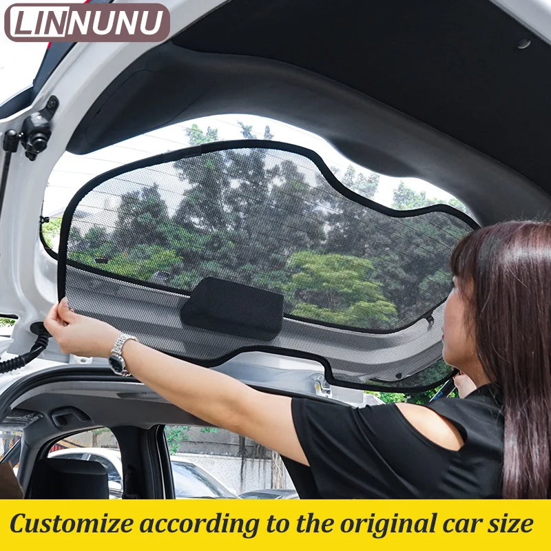 Фото Солнцезащитная шторка LINNUNU для Toyota Highlander XU70 2021-2026, магнитная сетка на окно, защита от УФ-излучения, аксессуары для конфиденциальности №3