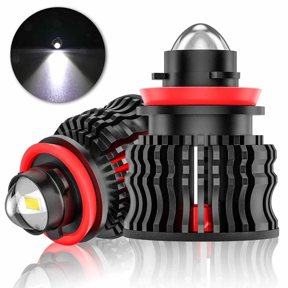 

For Car H8 H9 H11 Car LED Bulbs Fog Light Car Light DC12V 2.8A±0.2 Easy To Install Fog Light 2pcs LED Bulbs 60W 12000LM