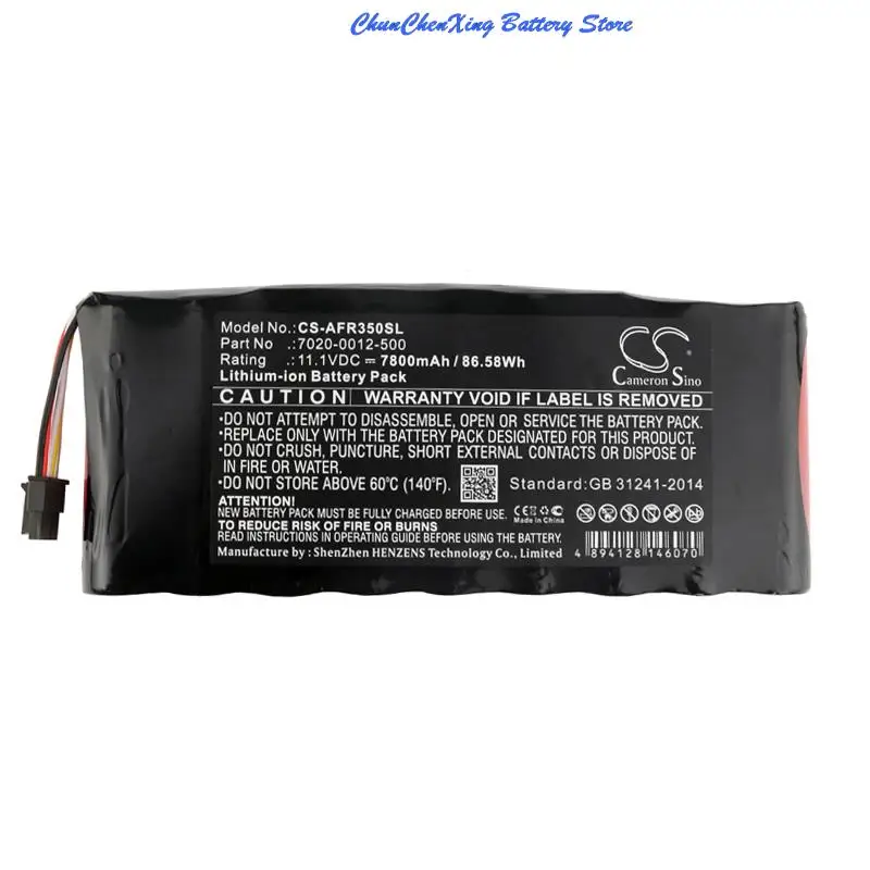 

Cameron Sino 7800mAh Battery for AeroFlex 3500A,Cobham AvComm 8800S, IFR 3550R , IFR 4000, IFR 6000 IFR 8800S