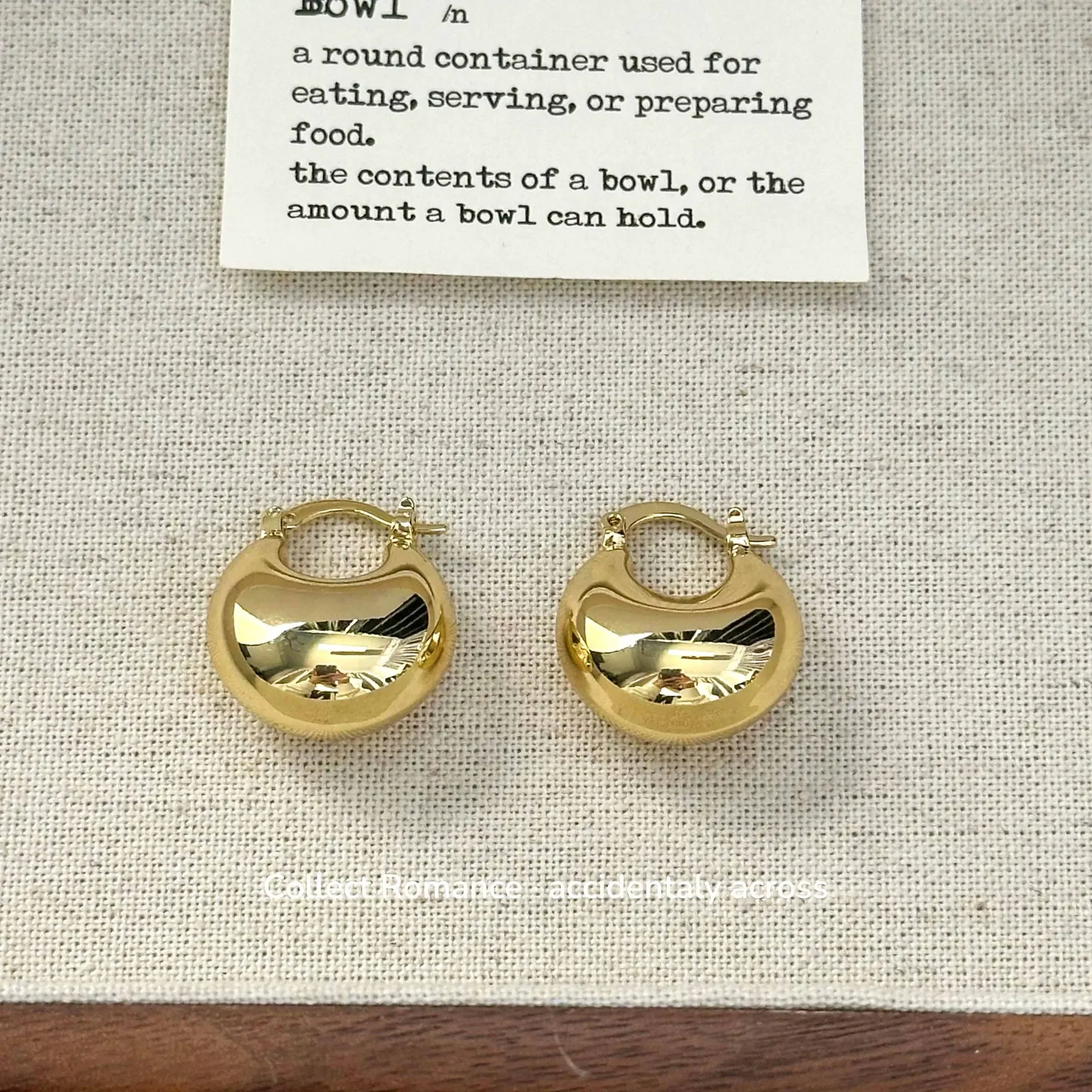 Высококачественные глянцевые серьги C в форме барабана U-образные барабанные с