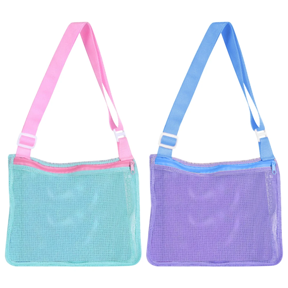 

Mesh Sundries Storage Bag Summer Kids Beach Sand Toy Shell Shoulder Bags