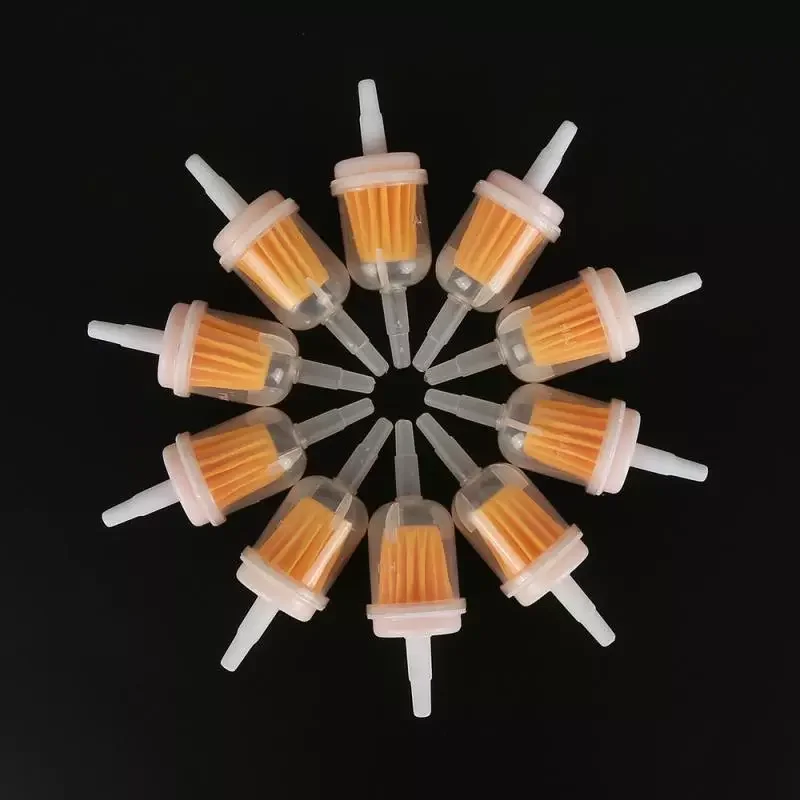 

Universal 10PCS Petrol Gas Inline Fuel Filter For Motorcycle Dirt Pit Bike Car Scooter For Kawasaki Kohler Briggs Stratton John