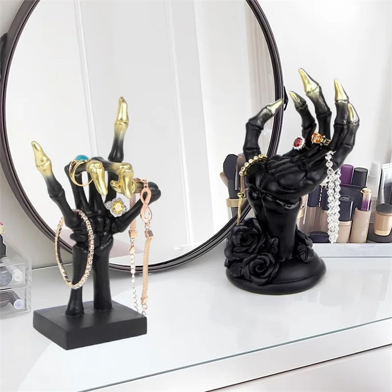 Дьявольская рука ужасов скульптура для хранения ювелирных изделий готическая