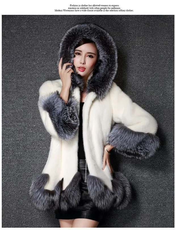 Autumn and Winter New Women's Fur Coat Medium Long Fur Coat for Women