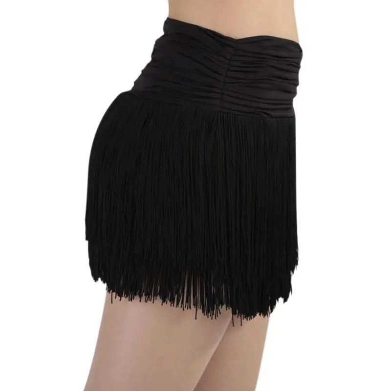Lady Latin Dance Skirt For Womens black tassel Styles Latin Dance Competition/Practice Dancewear skirts