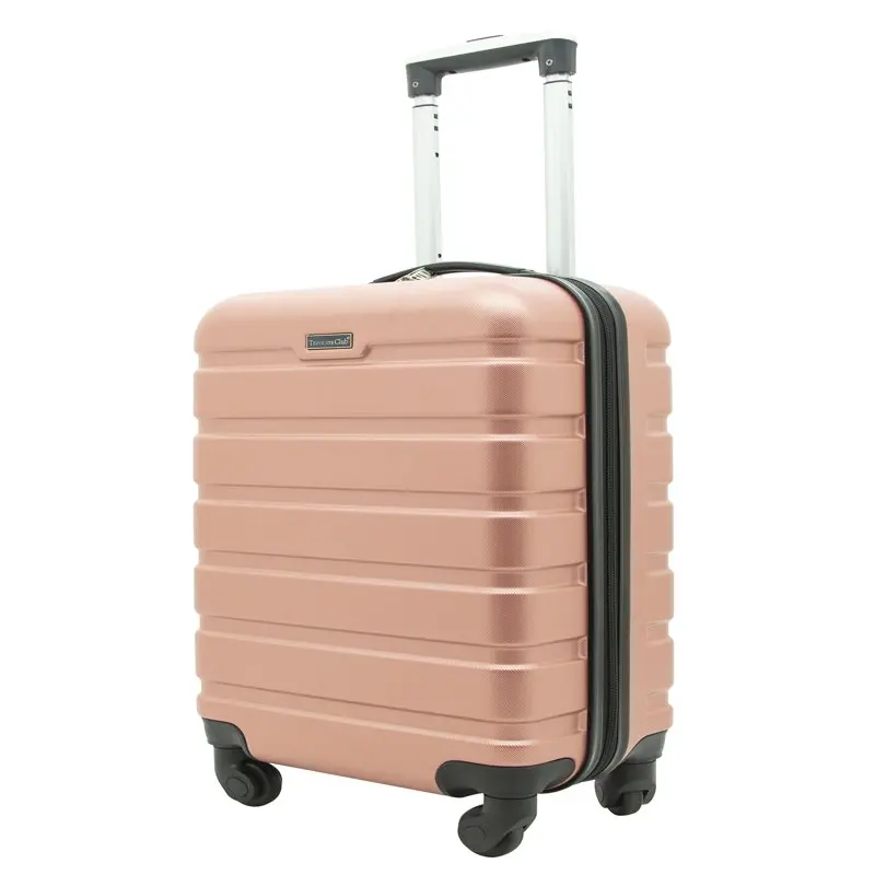 

Luggage Stylish 20'' Rolling Rose Gold Carry-on Luggage: Luxurious, Durable for Travel with Lightweight Design.