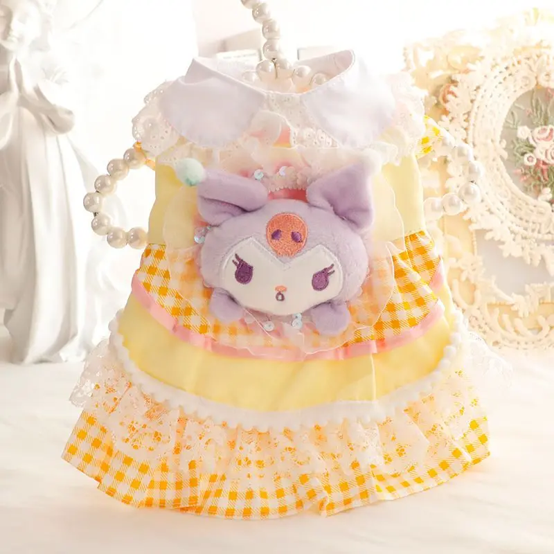 Sanrio одежда для домашних животных кошек собак Весенняя и осенняя платье принцессы