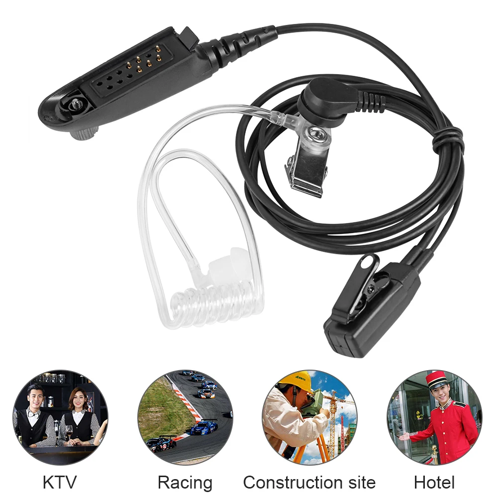 

Covert Acoustic Tube Earpiece PTT MIC Headset for Motorola GP340 GP328 GP1280 GP140 GP240 GP280 GP318 GP540 Car Accessiries