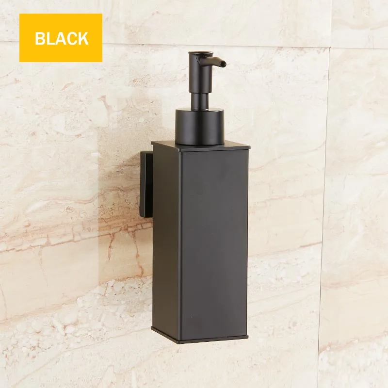 

Soap Dispenser Stainless Steel Hand Liquid Soap Dispenser Squeeze Wall Mounted Soap Dispenser Hotel Bathroom Square Design