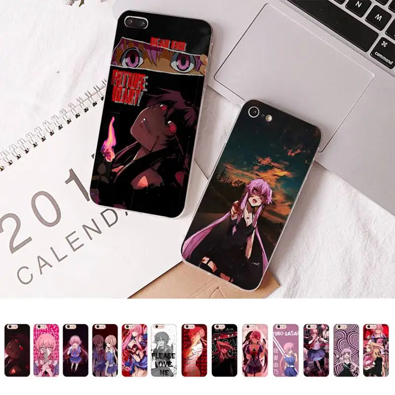 

Mirai Nikki Future Diary Phone Case For iPhone 14 13 12 Mini 11 Pro XS Max X XR SE 6 7 8 Plus Soft Silicone Cover
