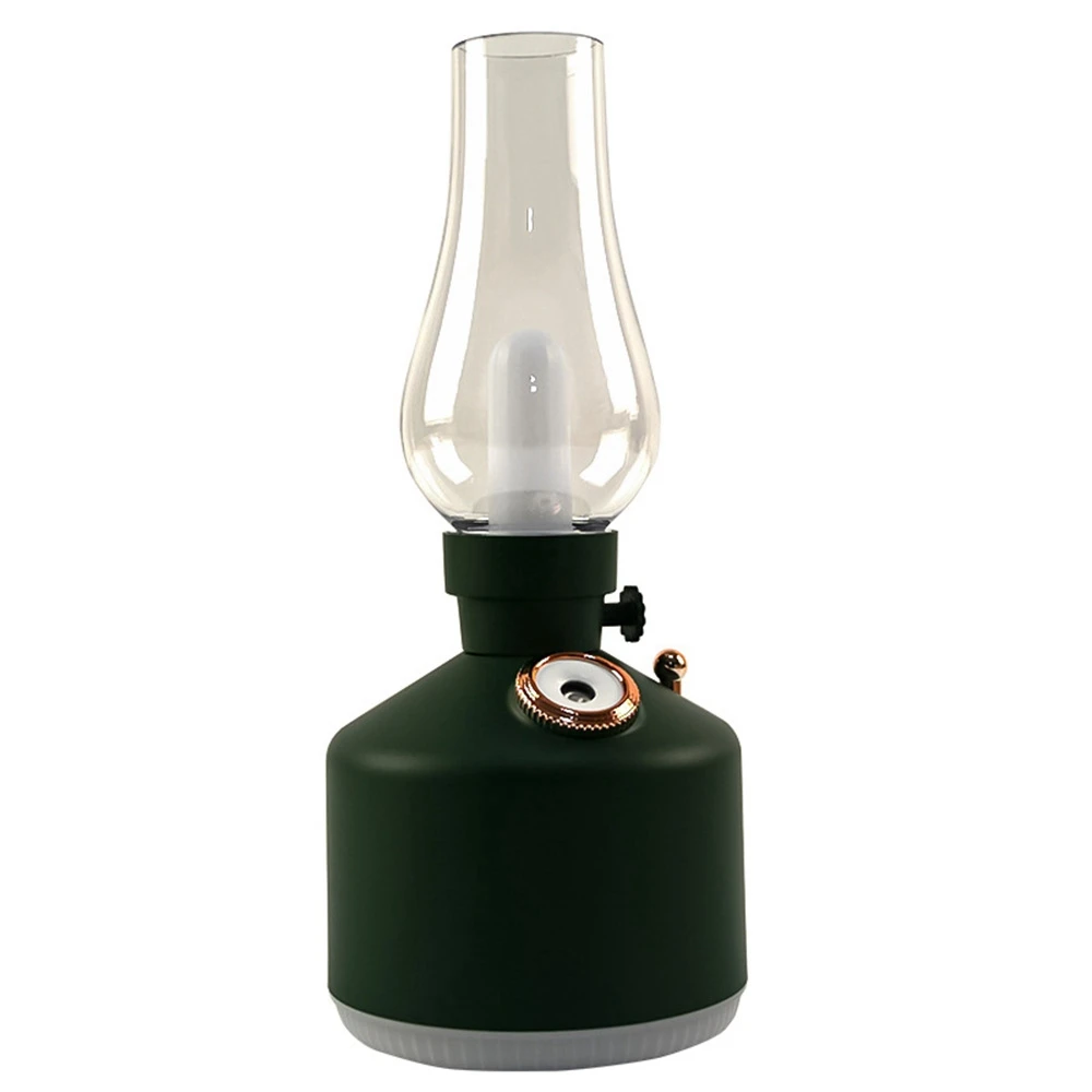 

Flame Air Humidifier Wireless Aroma Diffuser USB Rechargeable Essential Oil Lights Cool Mist for Gift Dark Green