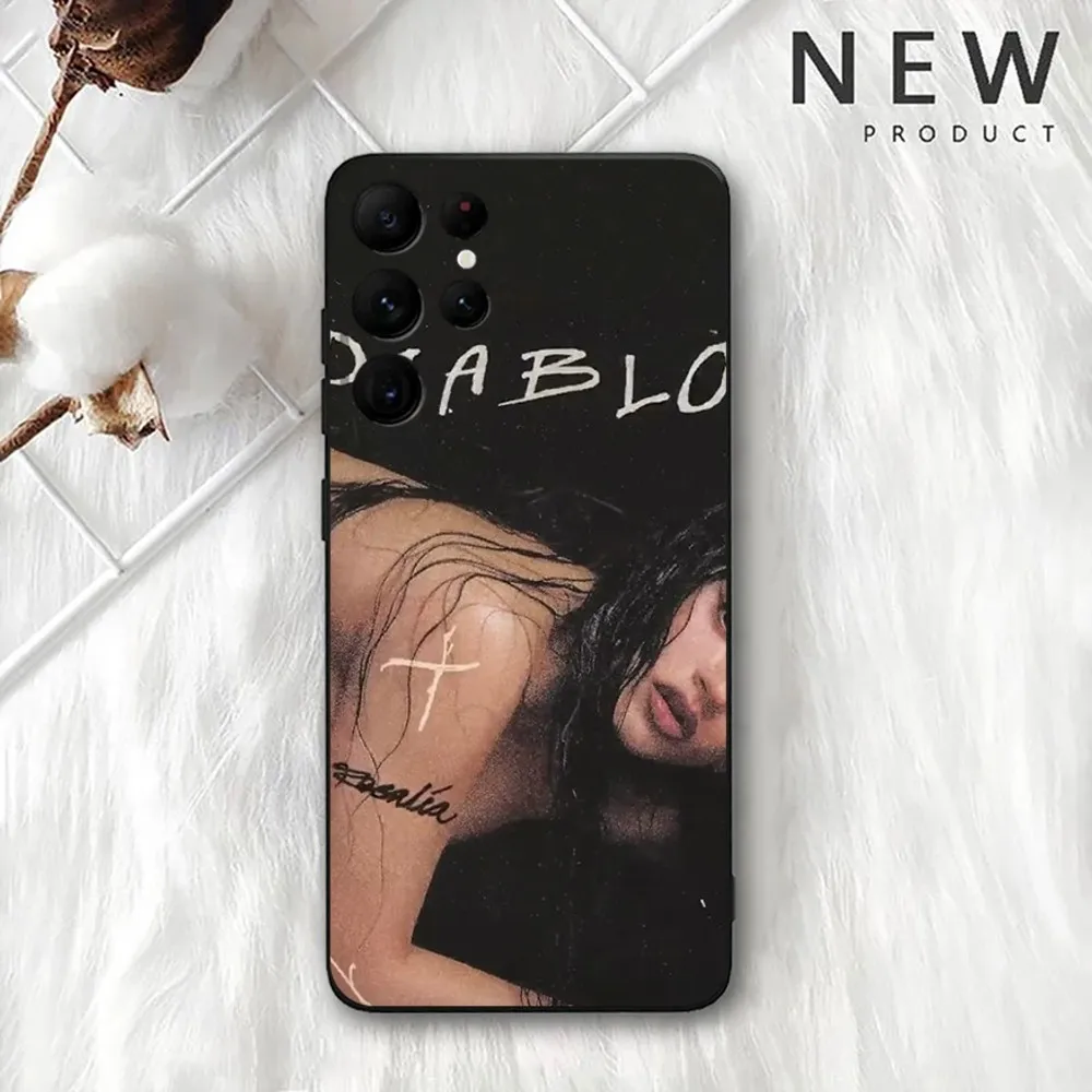 Чехол для телефона Spanish Singer R-Rosalia Samsung Galaxy A20 A21s A22 A31 A32 A52 A53 A72 73 A80 A91 Soft Black Cover