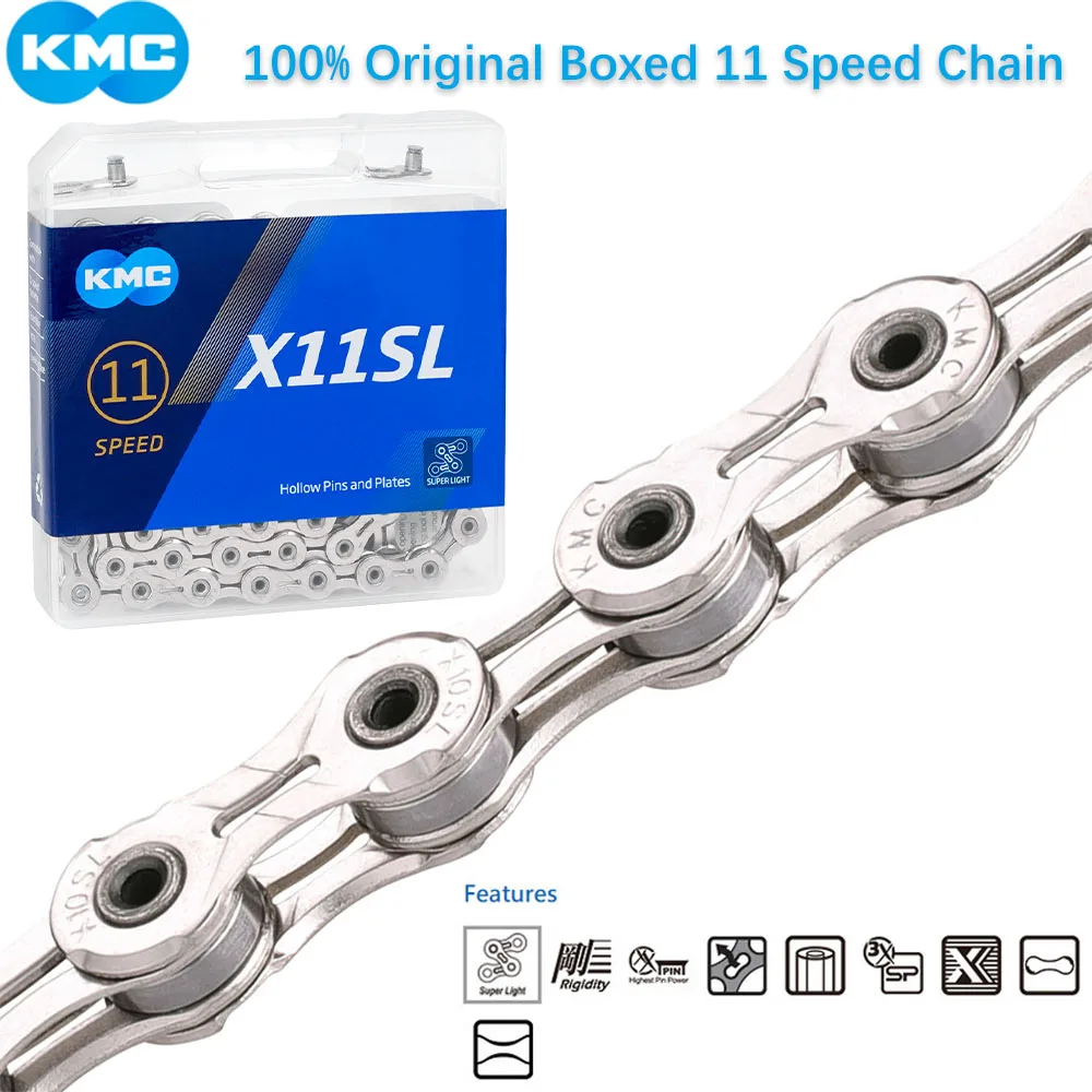 Цепь для горного велосипеда KMC X11 118L X11EPT X11SL цепь Shimano/SRAM/Campagnolo |