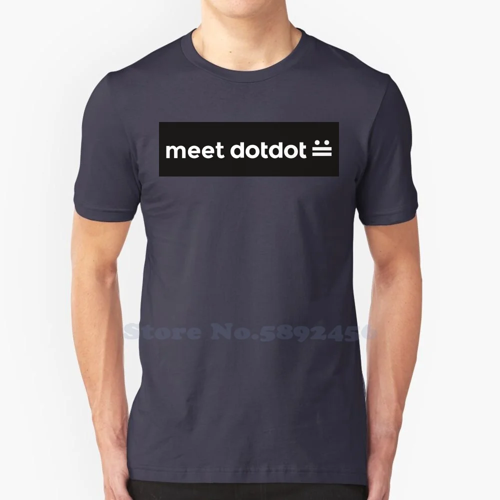 

Повседневная Уличная одежда Dotdot, футболка с принтом логотипа, графическая футболка из 100% хлопка