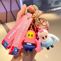 fall guys plush doll game figure toy keychains fall guys ultimate knockout children christmas birthday toys gift keyring