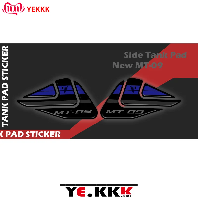 

For New YAMAHA MT-09 MT09 3D Side Tank Pad Protective Pad 3D Sticker Decal Three-dimensional MT09 Logo