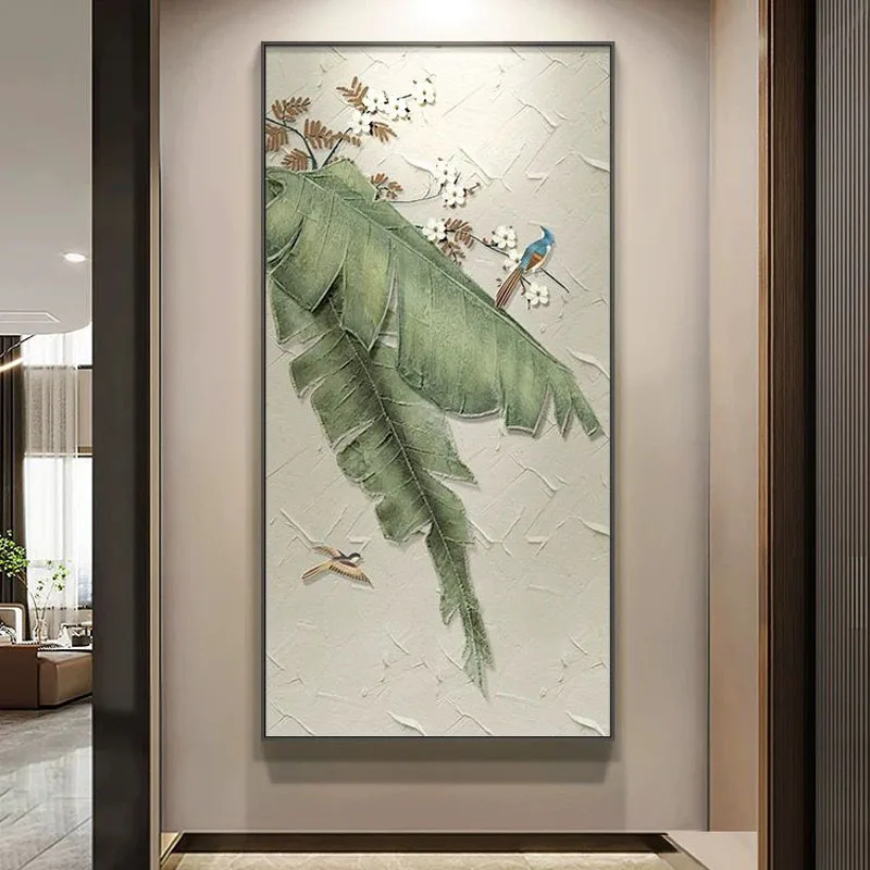 Абстрактная живопись маслом &quotЛистья банана&quot MYT