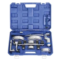 Tube Bender Pipe Bending Kit with Reverse Bending Attachment Compact Copper Ratcheting Tube Bender 1/4" to 7/8" with Tube Cutter