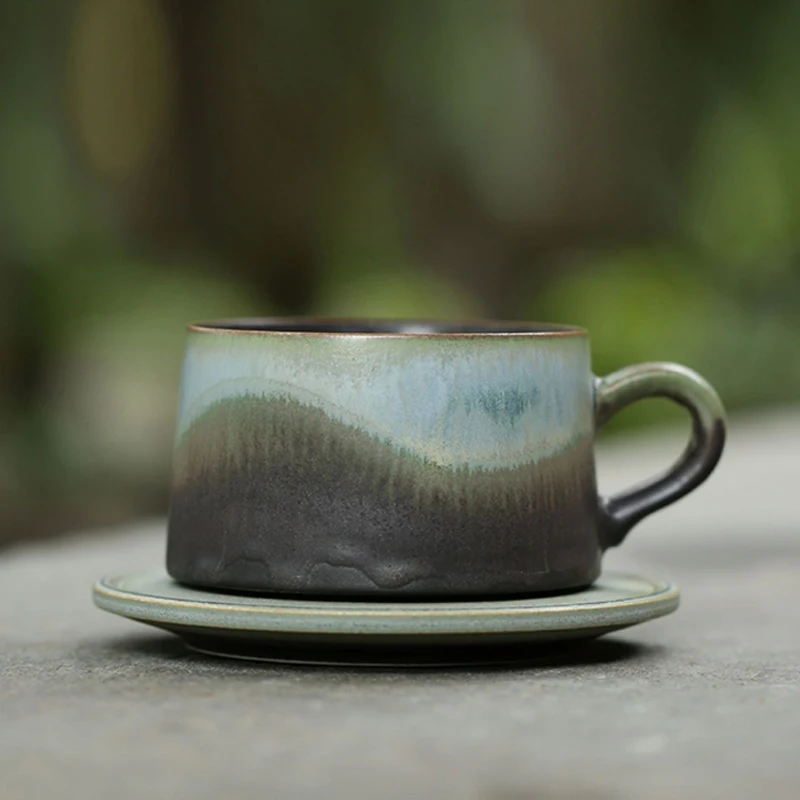 

Hand Made Ceramic Mug Porcelain Bubble Rain Coffee Cup Chinese Design Tea Coffee Water Cup Living Room Table Home Decoration4564