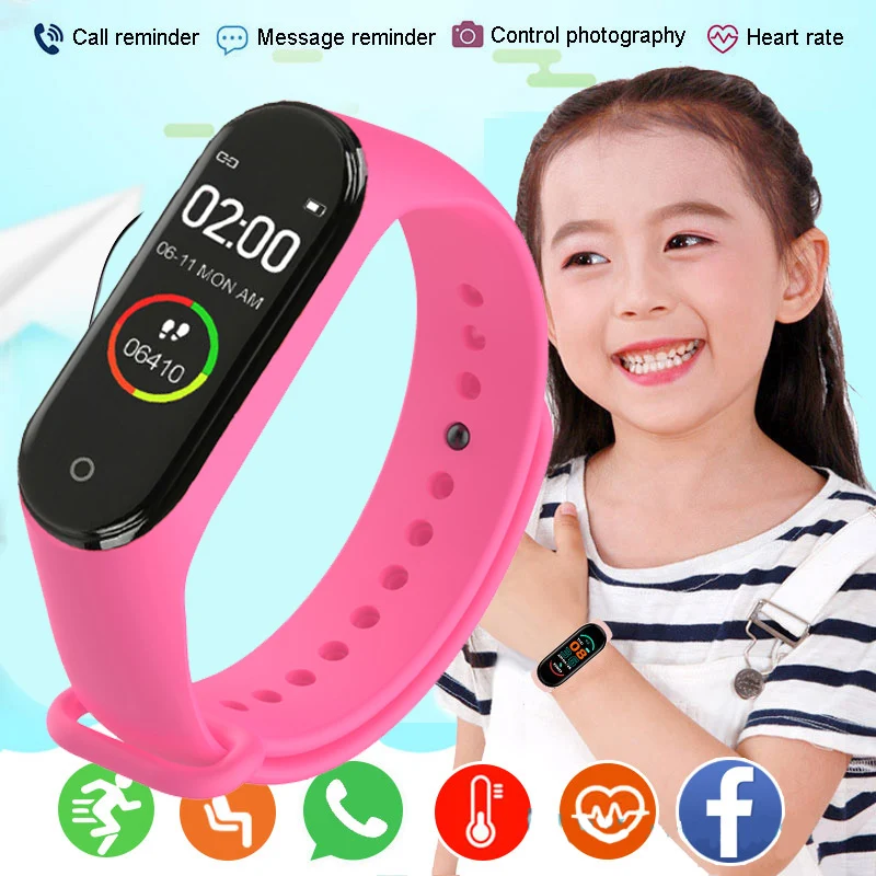 

Детские умные часы, спортивные наручные часы для женщин, светодиодный экран, фитнес-трекер, Bluetooth, «сделай сам», обои, женские часы, спортивны...