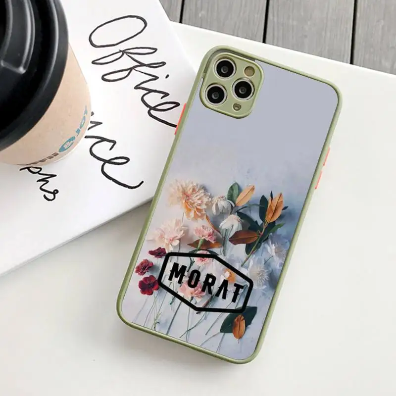 M-MoratS Phone Case for iPhone 14 11 12 13 Mini Pro Max 8 7 Plus X XR XS MAX Translucent Matte Cover