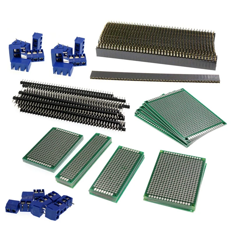 

85PCS Double Panel Set Single Row Pin Single Row Female Kit Circuit Board Double Sided Paint Board PCB KIT