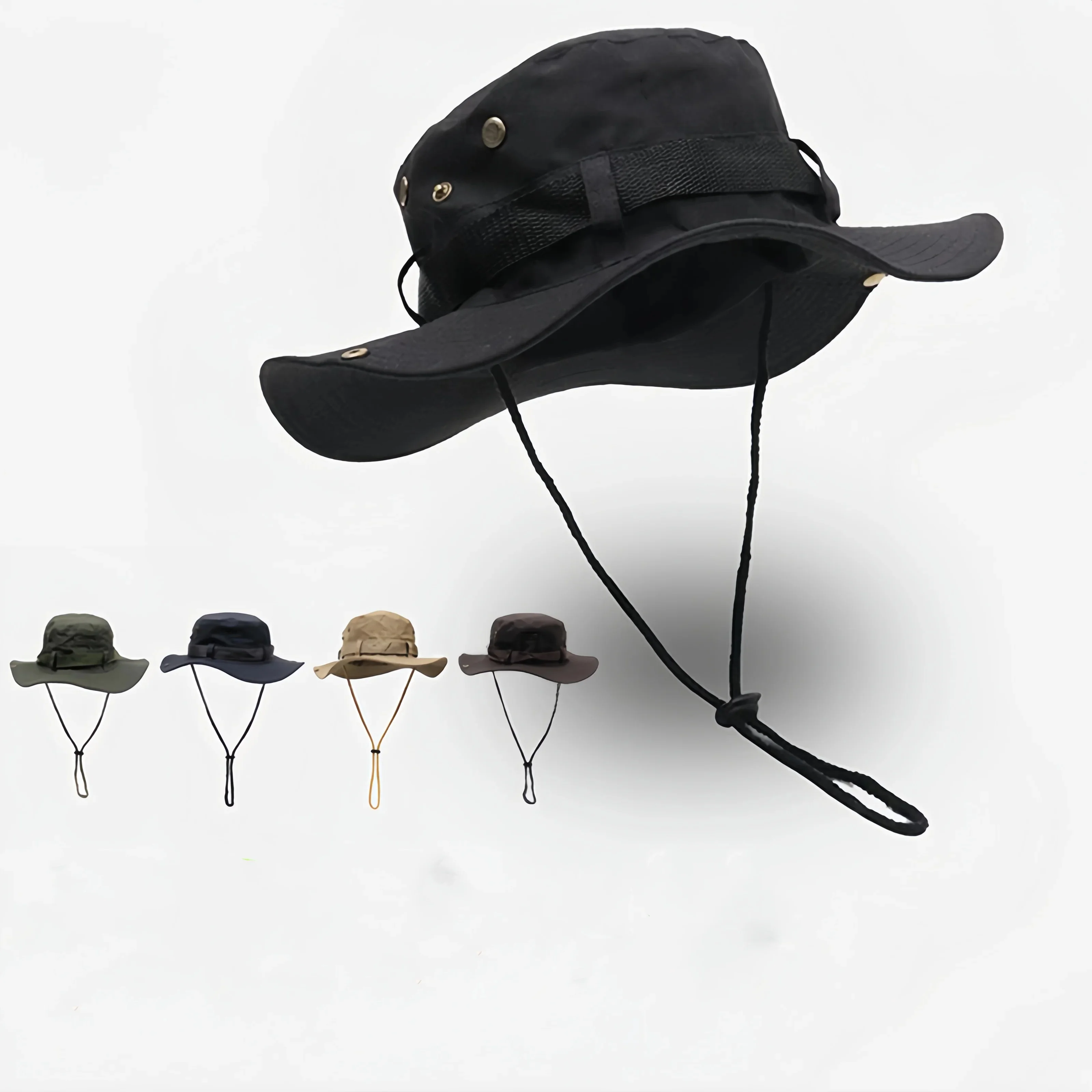 Панама тактическая Мужская камуфляжная многоцветная Кепка в стиле милитари для