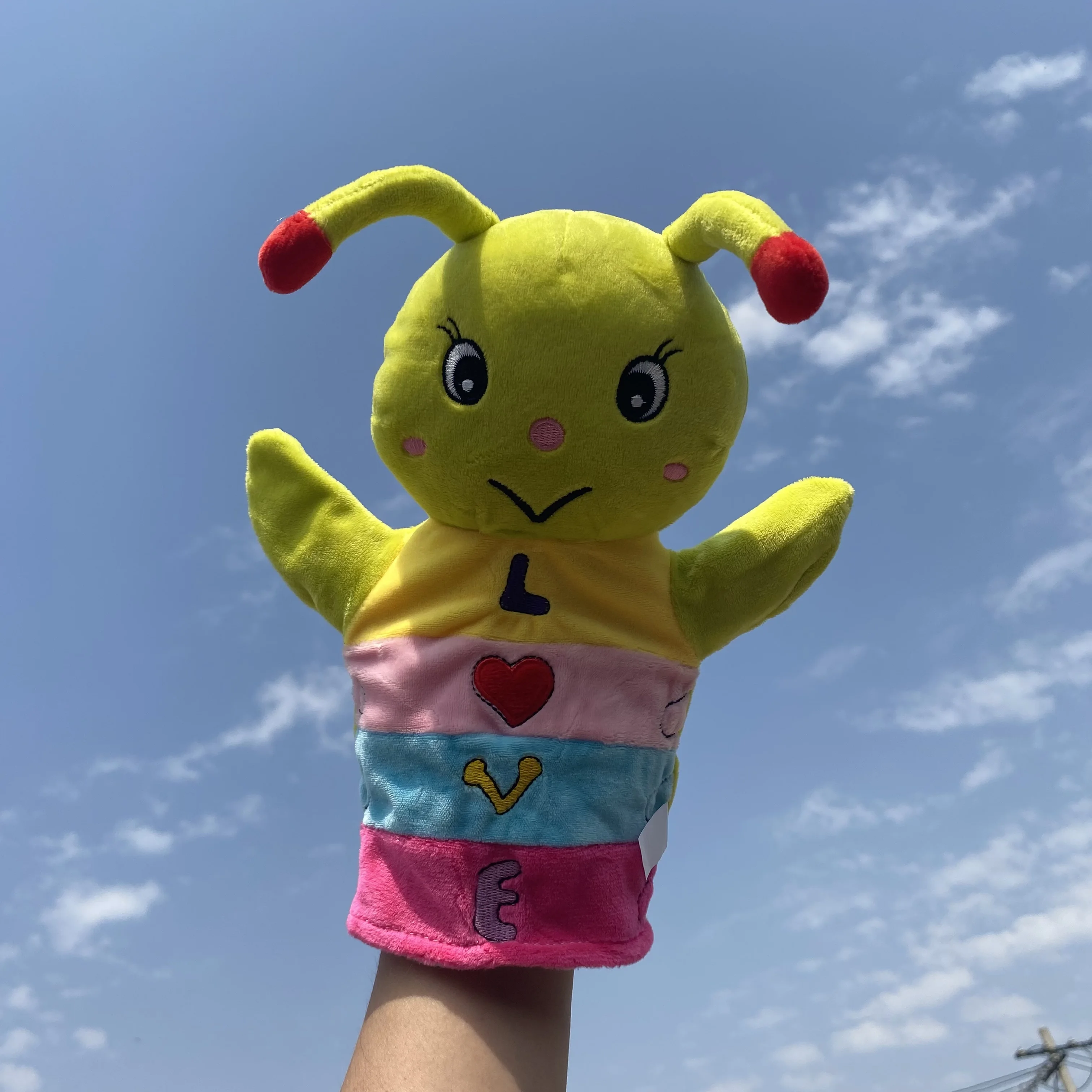 

Ladybird sheep cat spider bee butterfly insect child animal plush Hand puppet plush toy doll sleeve hand doll parenchild kinderg