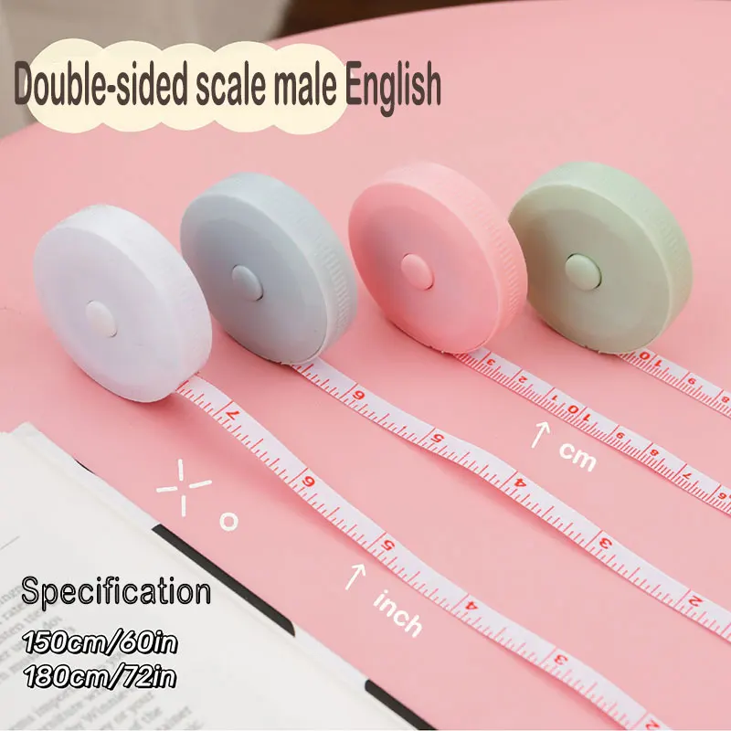 

1.5m Inch Tape Measure Double Scale Household Soft Tape Measure for Weight Loss Medical Body Measurement Sewing Tailor Craft