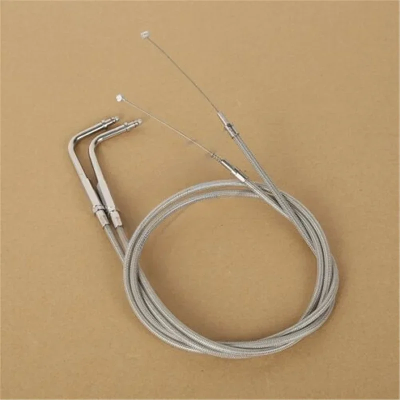 Детали для мотоцикла 39 дюймов 100 см трос дроссельной заслонки из нержавеющей