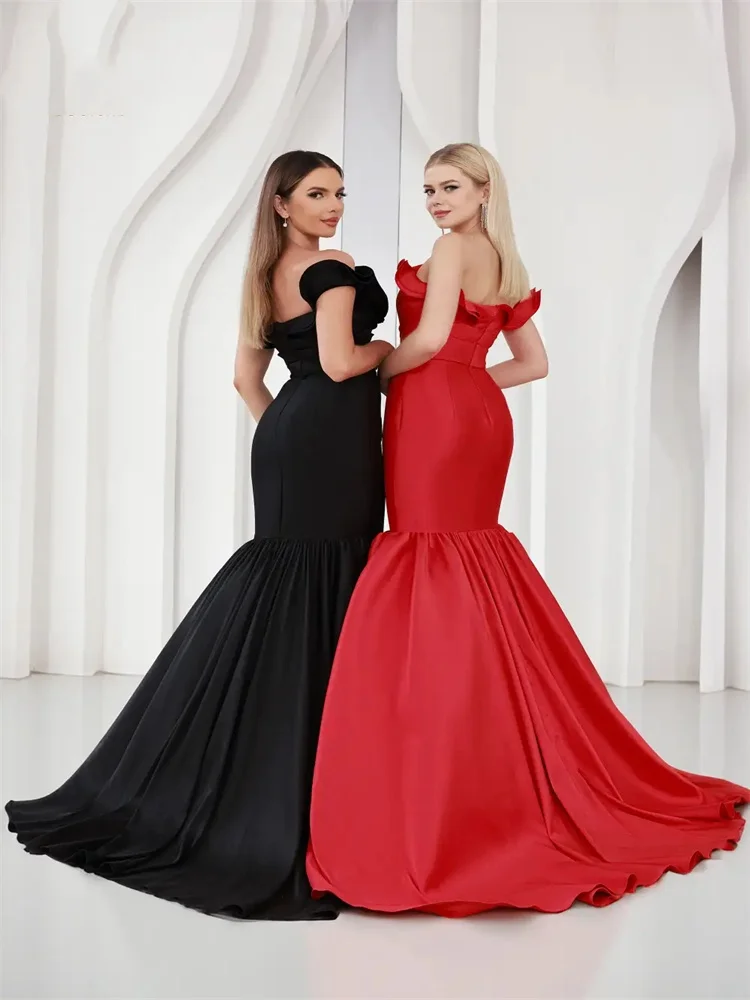 Женское атласное вечернее платье с одним открытым плечом без рукавов на молнии