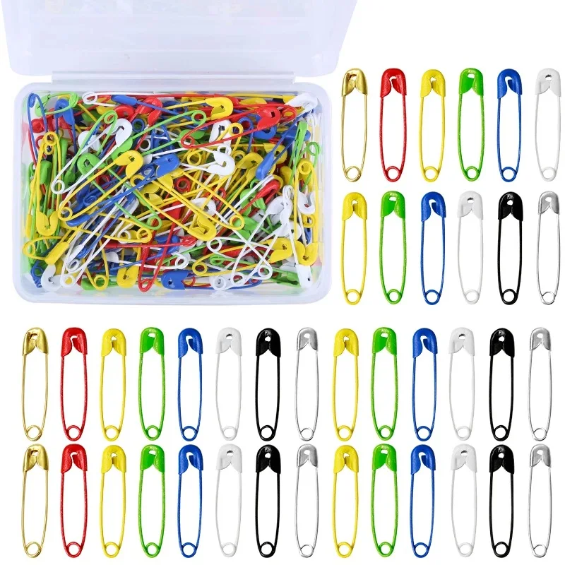 

TLKKUE 200 шт. разноцветные безопасные фотообои с футляром для хранения для творчества, шитья, изготовления ювелирных изделий, цветные аксессуары для рукоделия