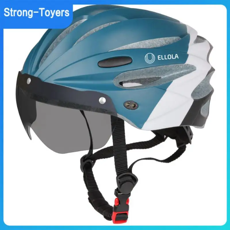 

Регулируемые слитные очки с мини-циферблатом шлем ударопрочный плотный Магнитный Шлем Вентиляция для взрослых велосипедный шлем