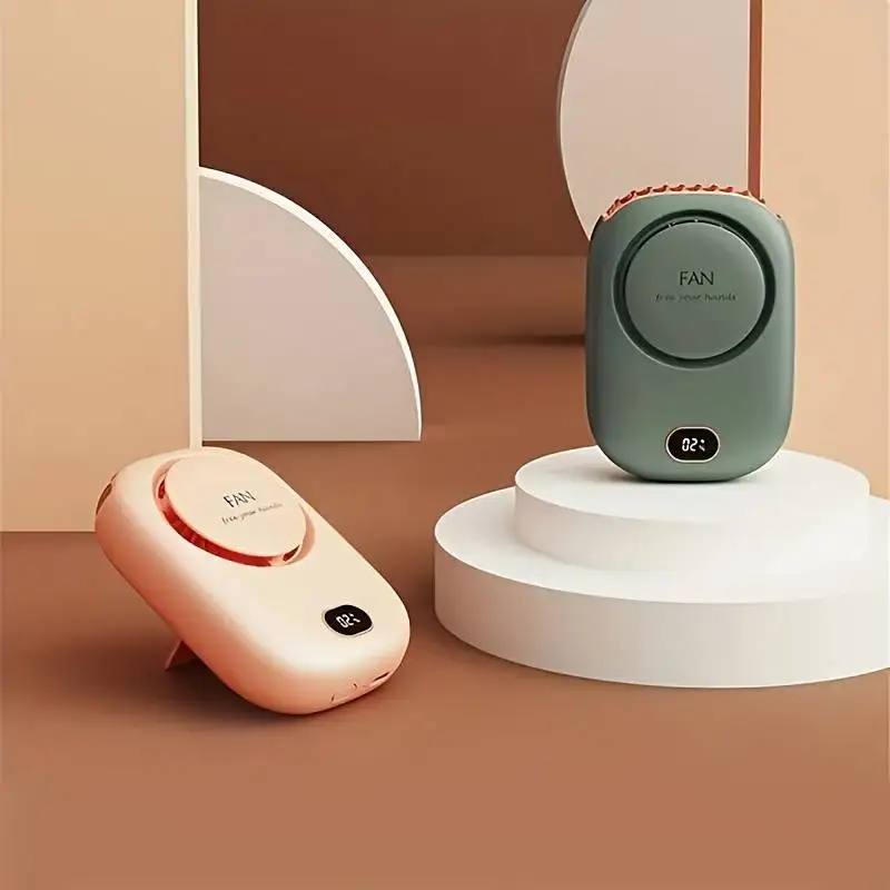 Портативный USB-перезаряжаемый Вентилятор Eoevir С Безлопастным Дизайном PowerDisplay